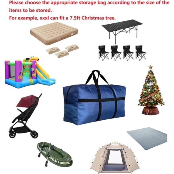 Extra Large Canvas Duffel Bag Big Foldable Travel Storage Bag for Clothes Beddin - Picture 7 of 8